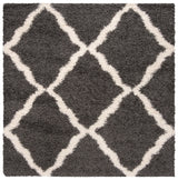 Safavieh Dallas Shag Sgds257A Dark Grey/Ivory Rug - Safavieh - sgds257a - 4sq