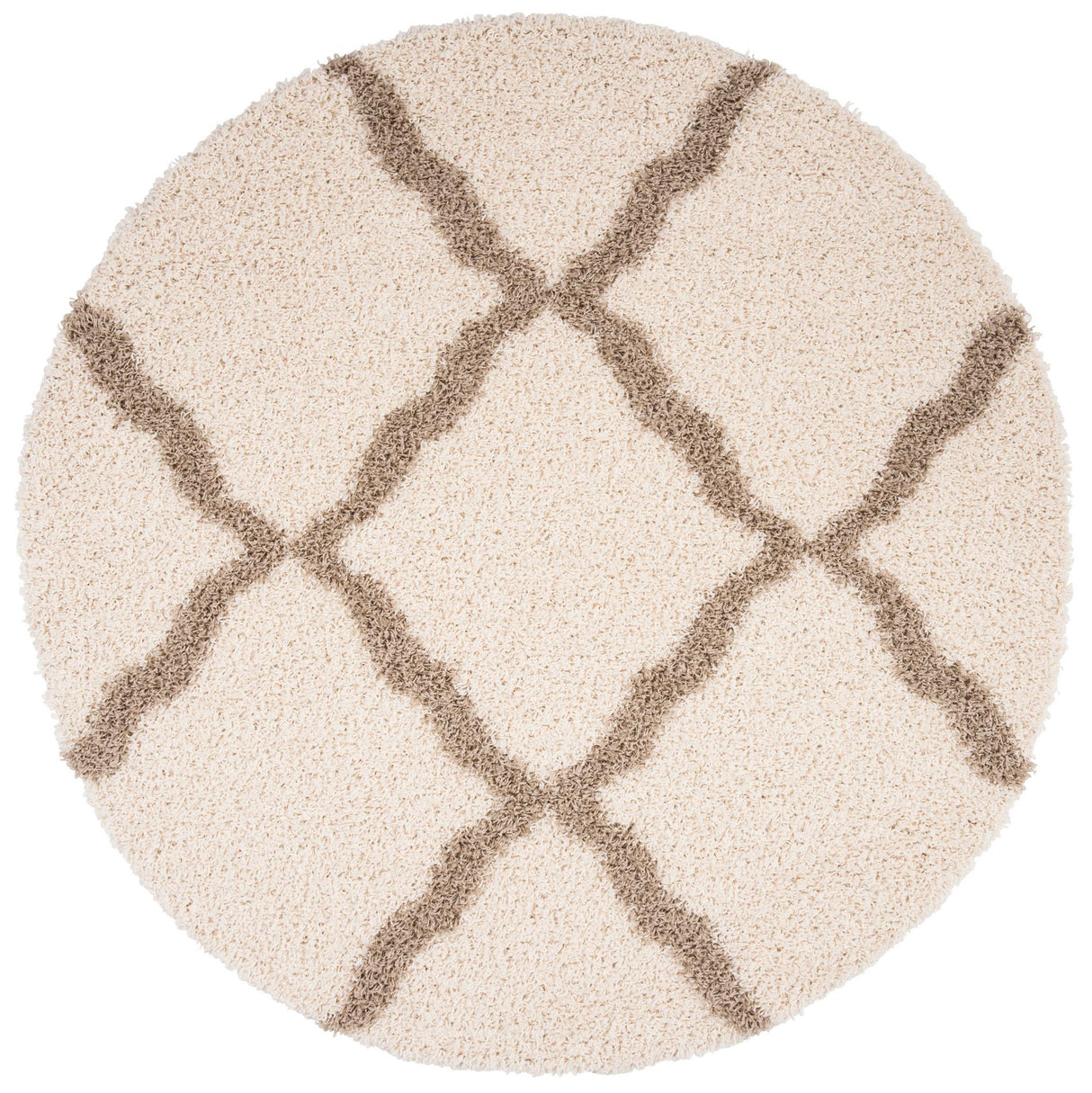 Safavieh Dallas Shag Sgds257B Ivory/Beige Rug - Safavieh - sgds257b - 4r
