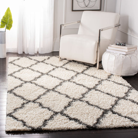 Safavieh Dallas Shag Sgds257H Ivory/Dark Grey Rug - Safavieh - sgds257h - 1115