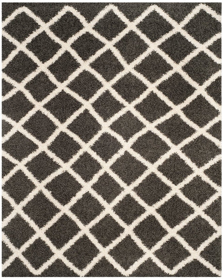 Safavieh Dallas Shag Sgds258A Dark Grey / Ivory Rugs - Safavieh - sgds258a - 3