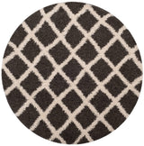 Safavieh Dallas Shag Sgds258A Dark Grey / Ivory Rugs - Safavieh - sgds258a - 6r
