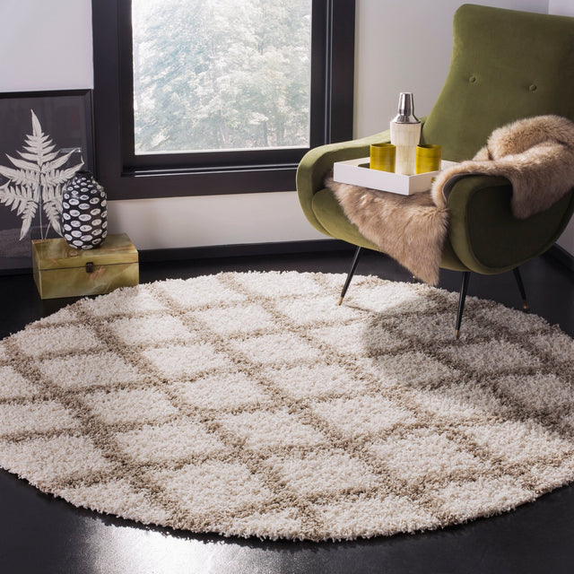 Safavieh Dallas Shag Sgds258B Ivory/Beige Rugs - Safavieh - sgds258b - 6r