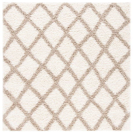 Safavieh Dallas Shag Sgds258B Ivory/Beige Rugs - Safavieh - sgds258b - 6sq