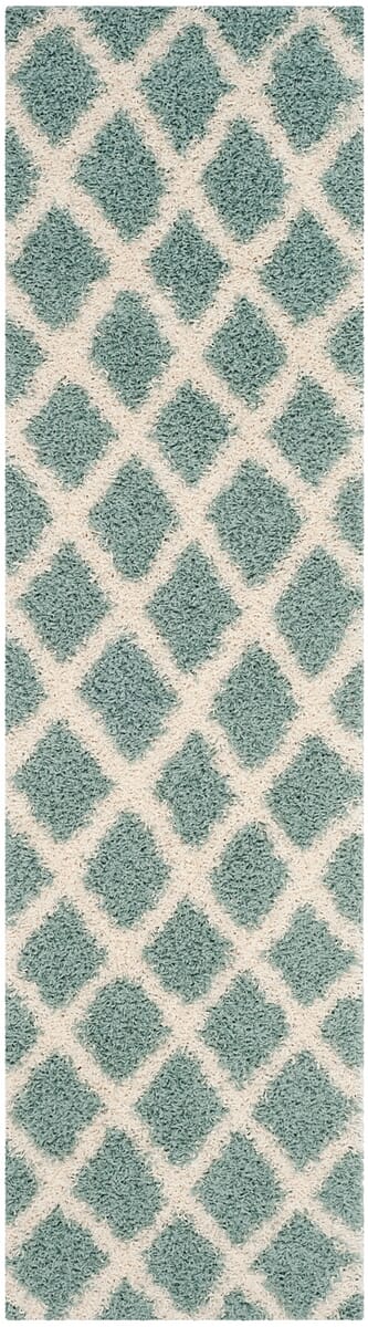 Safavieh Dallas Shag Sgds258C Seafoam / Ivory Rugs - Safavieh - sgds258c - 28