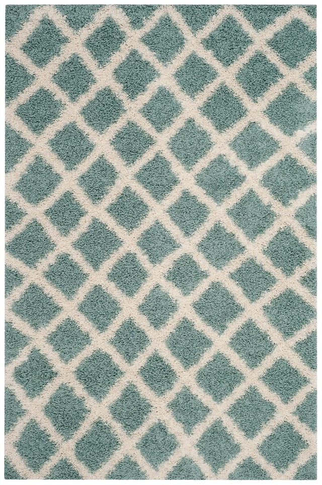 Safavieh Dallas Shag Sgds258C Seafoam / Ivory Rugs - Safavieh - sgds258c - 3