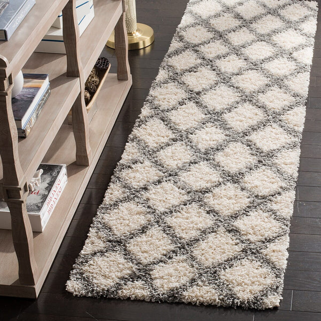 Safavieh Dallas Shag Sgds258F Ivory/Grey Rug - Safavieh - sgds258f - 28