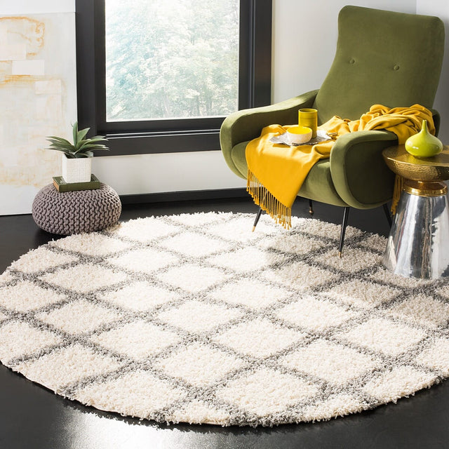 Safavieh Dallas Shag Sgds258F Ivory/Grey Rug - Safavieh - sgds258f - 28