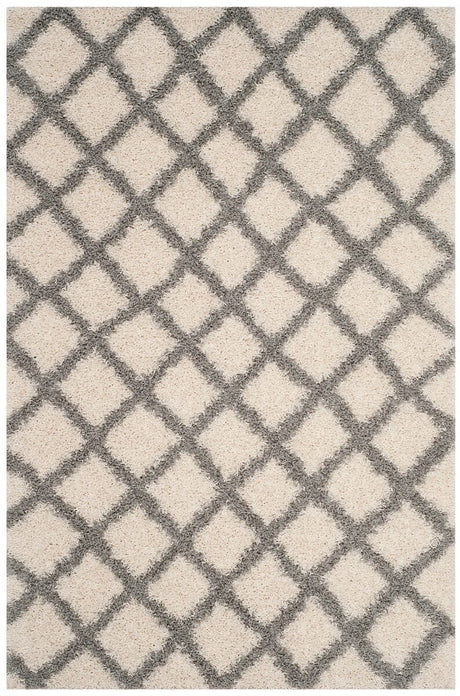 Safavieh Dallas Shag Sgds258F Ivory/Grey Rug - Safavieh - sgds258f - 3