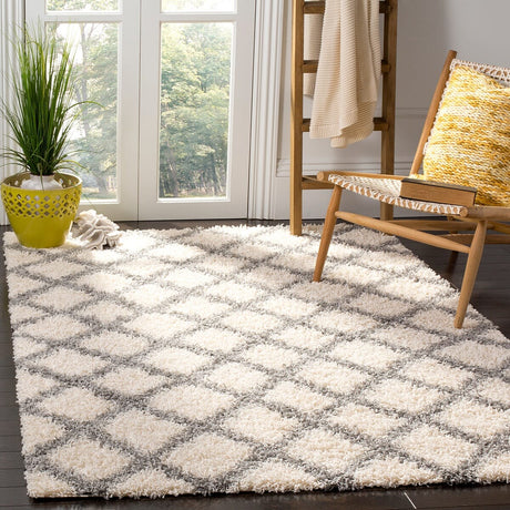 Safavieh Dallas Shag Sgds258F Ivory/Grey Rug - Safavieh - sgds258f - 3