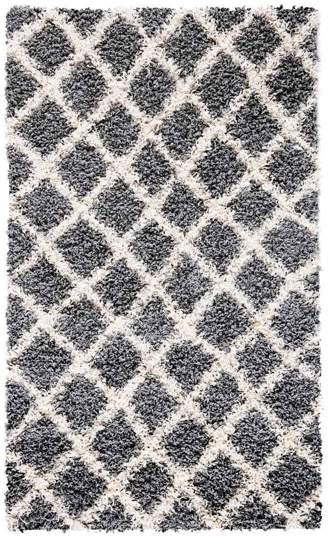 Safavieh Dallas Shag Sgds258G Grey/Ivory Rugs - Safavieh - sgds258g - 6r