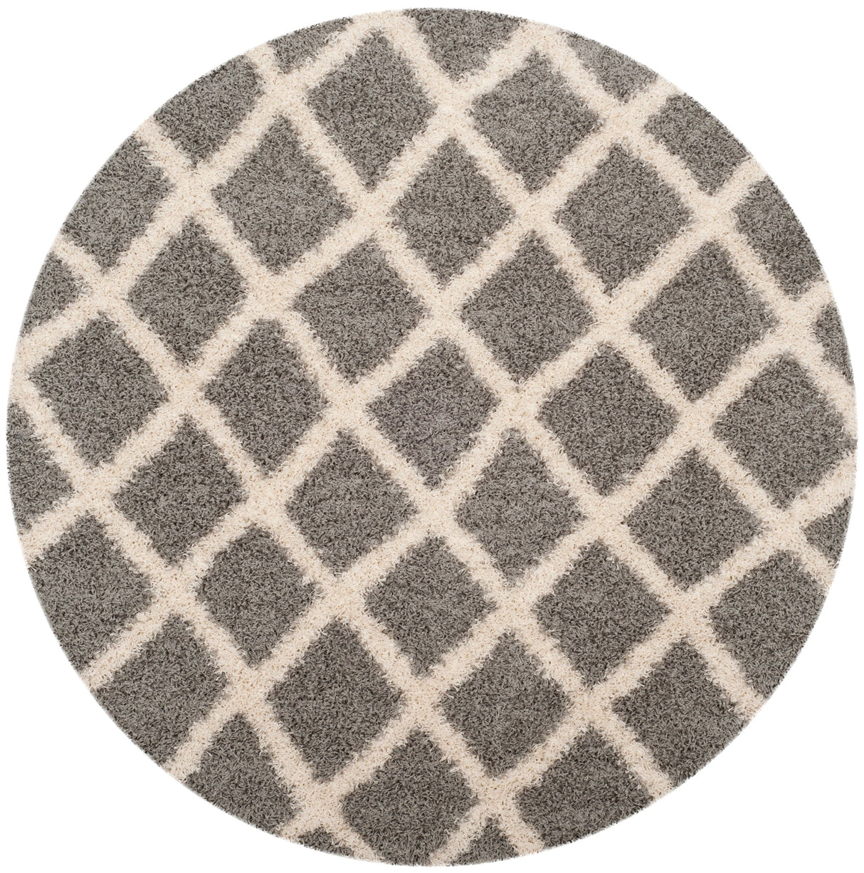 Safavieh Dallas Shag Sgds258G Grey/Ivory Rugs - Safavieh - sgds258g - 6r