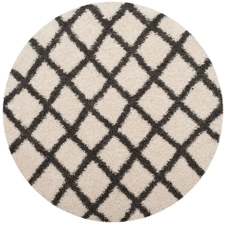 Safavieh Dallas Shag Sgds258H Ivory / Grey Rugs - Safavieh - sgds258h - 6r