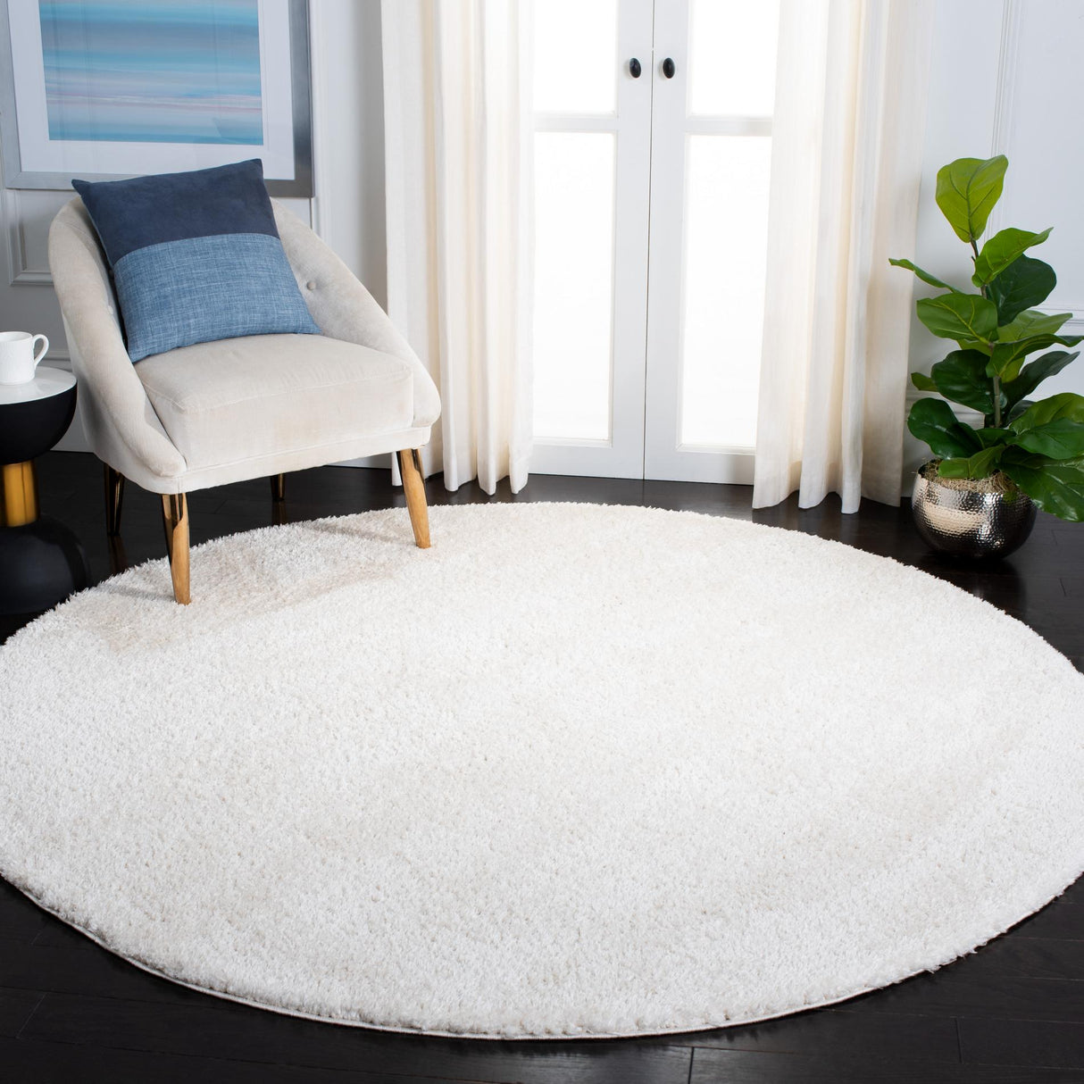 Safavieh Decora Shaggy Des101 Ivory Rug - Safavieh - des101 - 3138 - 7r