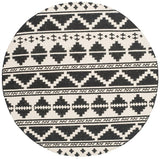 Safavieh Dhurries Dhu110A Navy / Ivory Rugs - Safavieh - dhu110a - 6r