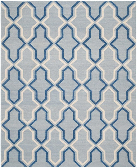 Safavieh Dhurries Dhu559B Light Blue / Dark Blue Rugs - Safavieh - dhu559b - 24