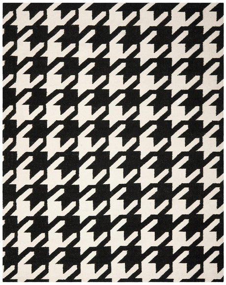 Safavieh Dhurries Dhu570A Black / Ivory Rugs - Safavieh - dhu570a - 24