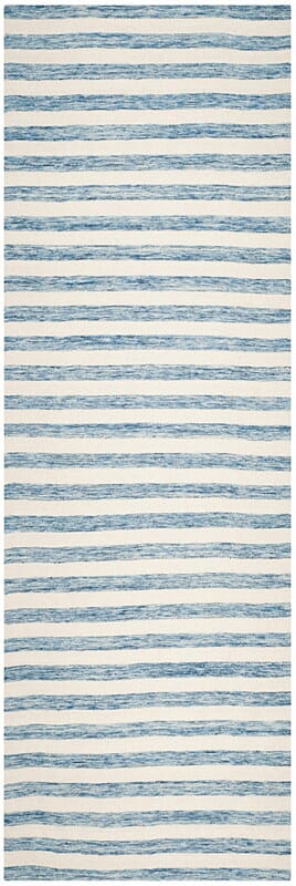 Safavieh Dhurries Dhu575B Blue / Ivory Rugs - Safavieh - dhu575b - 210