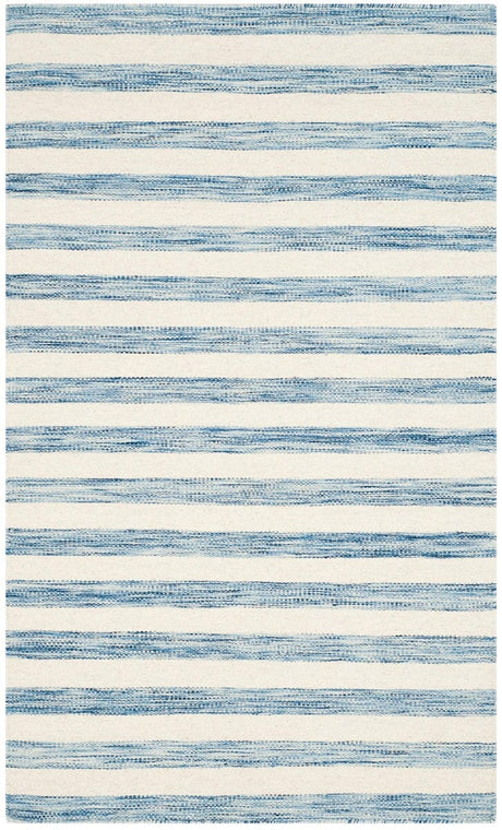 Safavieh Dhurries Dhu575B Blue / Ivory Rugs - Safavieh - dhu575b - 210