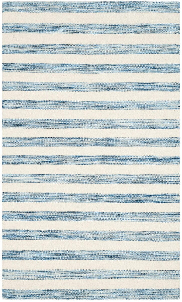 Safavieh Dhurries Dhu575B Blue / Ivory Rugs - Safavieh - dhu575b - 210