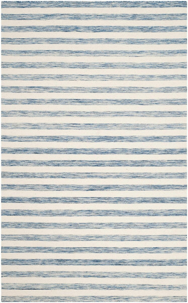 Safavieh Dhurries Dhu575B Blue / Ivory Rugs - Safavieh - dhu575b - 3