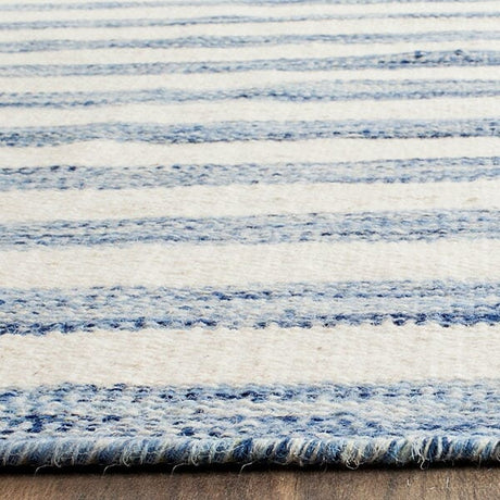 Safavieh Dhurries Dhu575B Blue / Ivory Rugs - Safavieh - dhu575b - 3