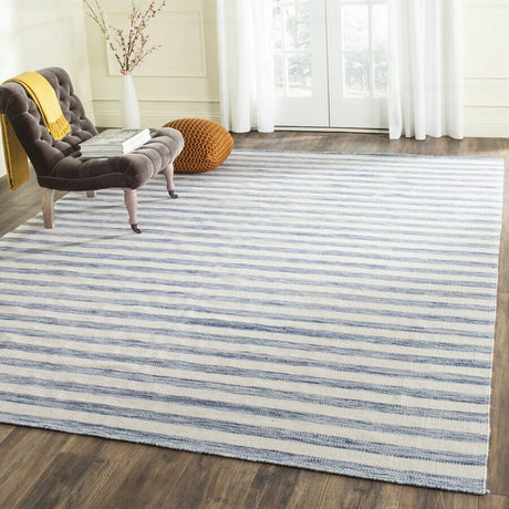 Safavieh Dhurries Dhu575B Blue / Ivory Rugs - Safavieh - dhu575b - 3