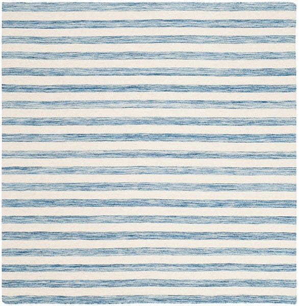 Safavieh Dhurries Dhu575B Blue / Ivory Rugs - Safavieh - dhu575b - 6sq