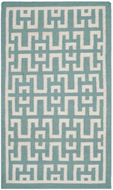 Safavieh Dhurries Dhu621A Seafoam / Ivory Rugs - Safavieh - dhu621a - 28