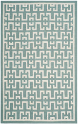 Safavieh Dhurries Dhu621A Seafoam / Ivory Rugs - Safavieh - dhu621a - 3