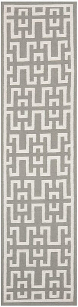 Safavieh Dhurries Dhu621B Soft Grey / Ivory Rugs - Safavieh - dhu621b - 210