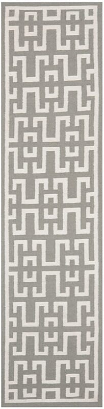 Safavieh Dhurries Dhu621B Soft Grey / Ivory Rugs - Safavieh - dhu621b - 210