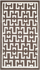 Safavieh Dhurries Dhu621C Chocolate / Ivory Rugs - Safavieh - dhu621c - 3