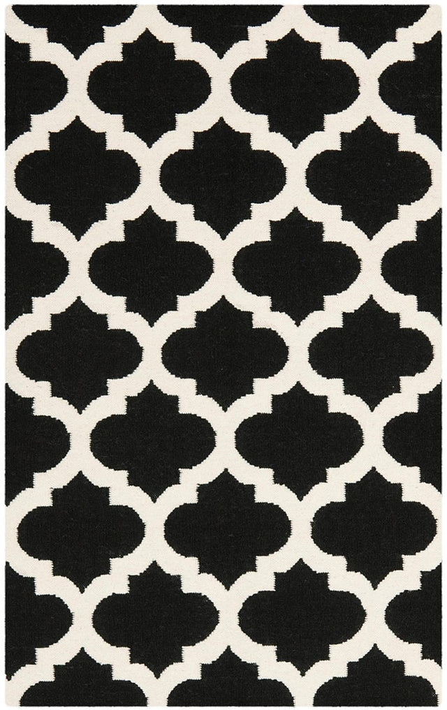 Safavieh Dhurries Dhu623A Black / Ivory Rugs - Safavieh - dhu623a - 27