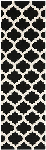 Safavieh Dhurries Dhu623A Black / Ivory Rugs - Safavieh - dhu623a - 27