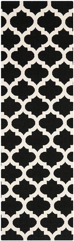 Safavieh Dhurries Dhu623A Black / Ivory Rugs - Safavieh - dhu623a - 27