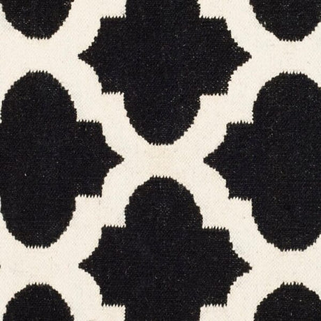 Safavieh Dhurries Dhu623A Black / Ivory Rugs - Safavieh - dhu623a - 3