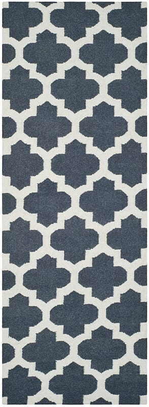 Safavieh Dhurries Dhu623B Blue / Ivory Rugs - Safavieh - dhu623b - 27