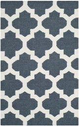 Safavieh Dhurries Dhu623B Blue / Ivory Rugs - Safavieh - dhu623b - 27