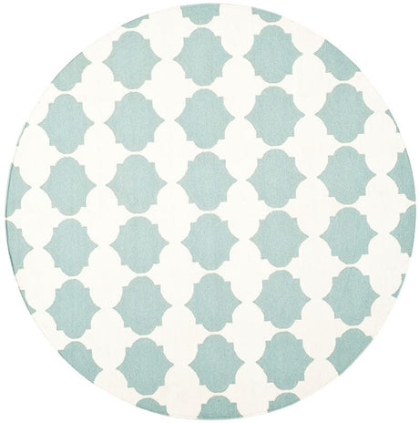 Safavieh Dhurries Dhu624A Blue / Ivory Rugs - Safavieh - dhu624a - 7r