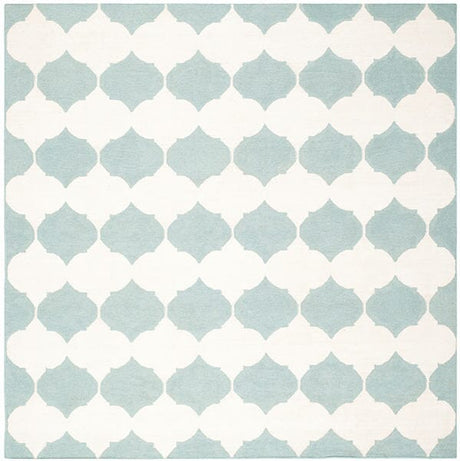 Safavieh Dhurries Dhu624A Blue / Ivory Rugs - Safavieh - dhu624a - 7sq