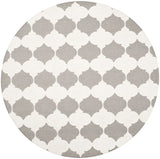 Safavieh Dhurries Dhu624B Grey / Ivory Rugs - Safavieh - dhu624b - 7r