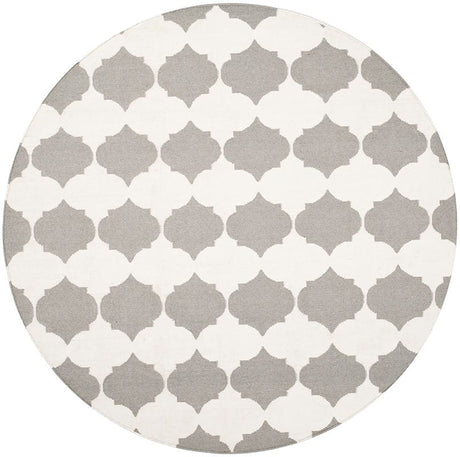 Safavieh Dhurries Dhu624B Grey / Ivory Rugs - Safavieh - dhu624b - 7r