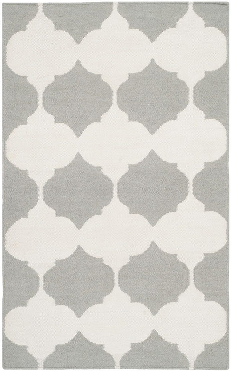 Safavieh Dhurries Dhu624B Grey / Ivory Rugs - Safavieh - dhu624b - 7r