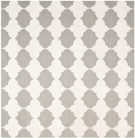 Safavieh Dhurries Dhu624B Grey / Ivory Rugs - Safavieh - dhu624b - 7sq