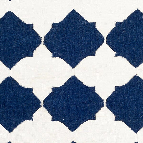 Safavieh Dhurries Dhu624D Navy / Ivory Rugs - Safavieh - dhu624d - 24