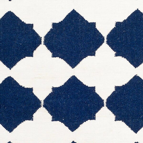 Safavieh Dhurries Dhu624D Navy / Ivory Rugs - Safavieh - dhu624d - 24