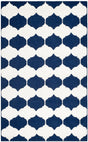 Safavieh Dhurries Dhu624D Navy / Ivory Rugs - Safavieh - dhu624d - 24