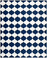 Safavieh Dhurries Dhu624D Navy / Ivory Rugs - Safavieh - dhu624d - 7r