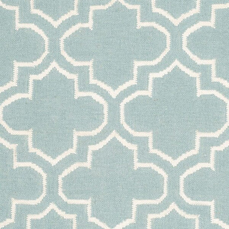 Safavieh Dhurries Dhu625A Blue / Ivory Rugs - Safavieh - dhu625a - 24