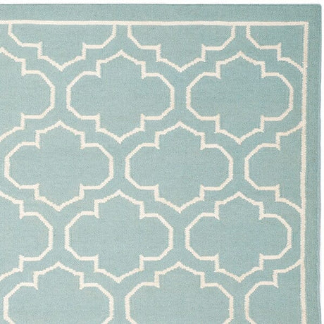 Safavieh Dhurries Dhu625A Blue / Ivory Rugs - Safavieh - dhu625a - 24